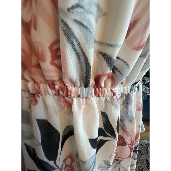 INDULGE FLORAL OFF SHOULDER BLOUSEN LINED PLUS SIZE WOMENS 3X - Picture 7 of 8